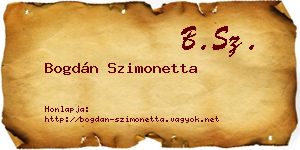 Bogdán Szimonetta névjegykártya